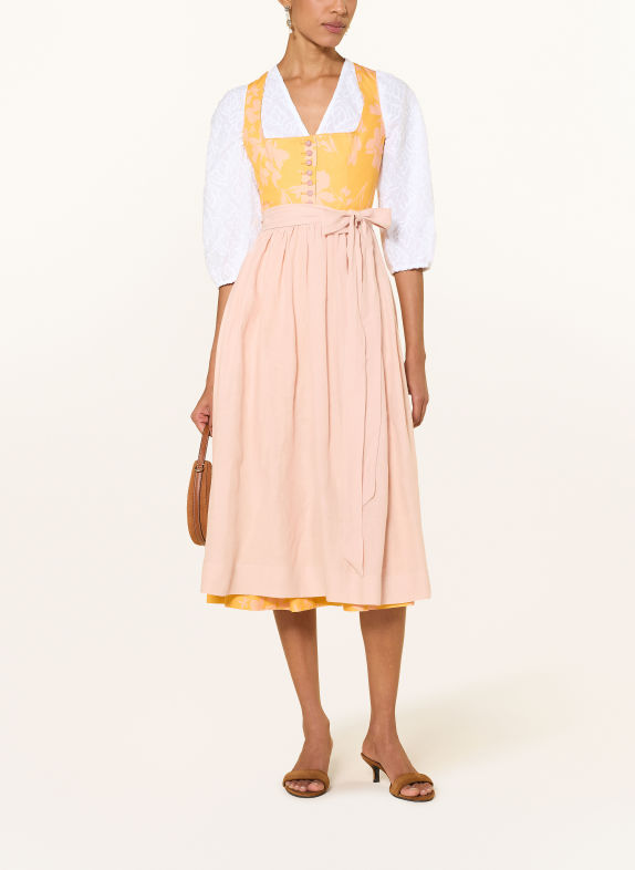 WALDORFF Dirndlblouse met 3/4-mouwen WIT