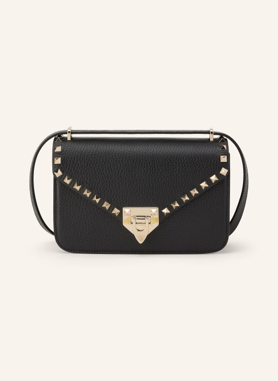 VALENTINO GARAVANI ROCKSTUD SMALL Shoulder Bag BLACK / GOLD