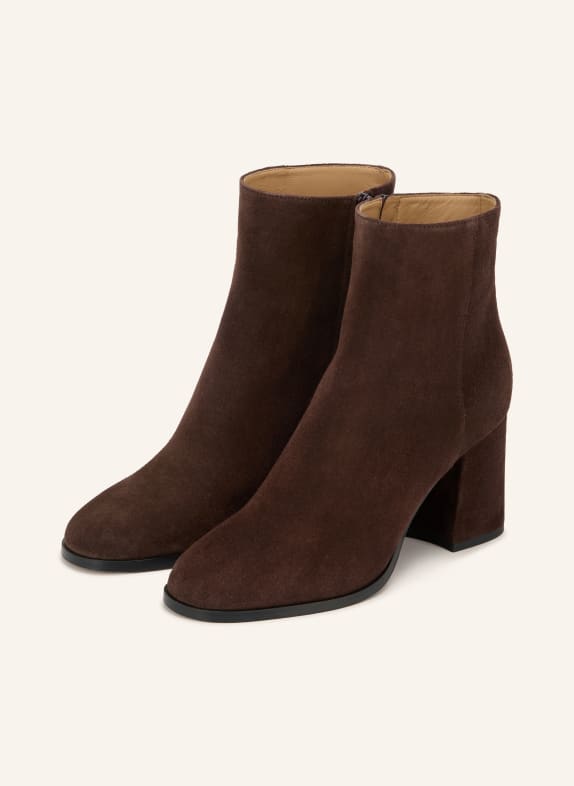 VALENTINO GARAVANI Stiefeletten DUNKELBRAUN / GOLD