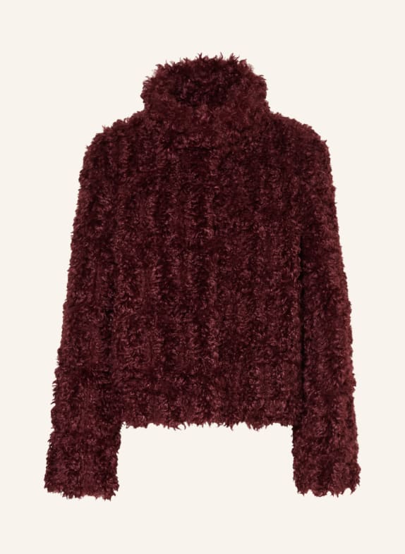 lilienfels Faux fur jacket DARK RED