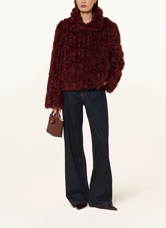 lilienfels Faux fur jacket DARK RED