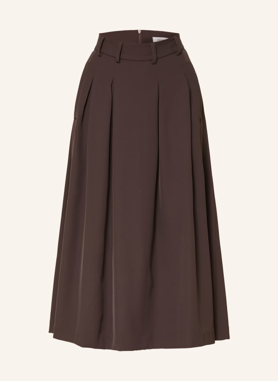 co'couture Plooienrok ALINICC MARRON FONCÉ