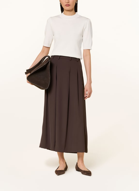 co'couture Plooienrok ALINICC MARRON FONCÉ