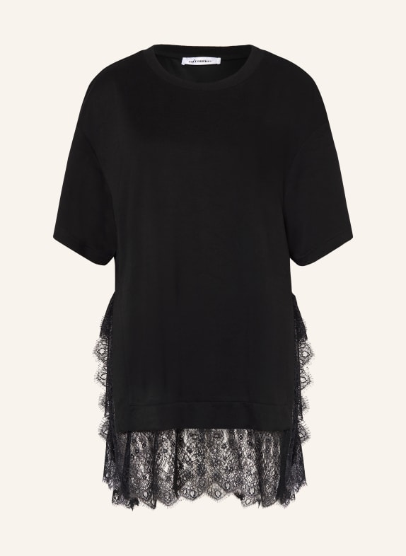 co'couture LARSONCC T-shirt with lace BLACK
