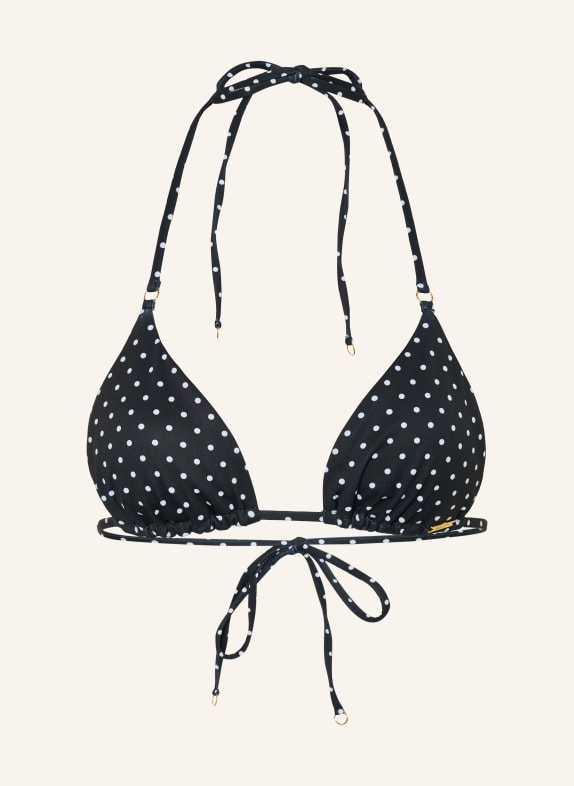 NINETY-9 Triangel-bikinitop POSITANO MØRKEBLÅ / HVID