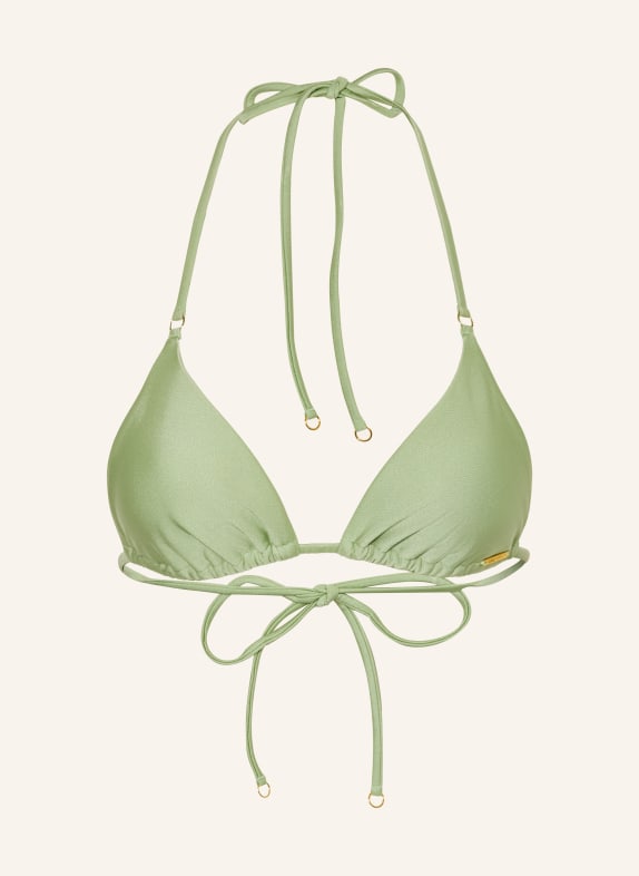 NINETY-9 Top de bikini triunghiular POSITANO VERDE DESCHIS