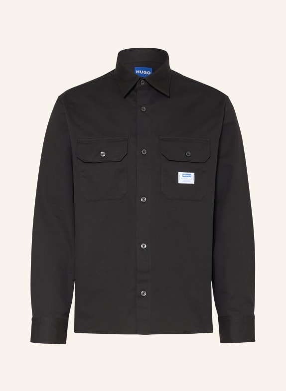 HUGO Overshirt EKYNONE SCHWARZ