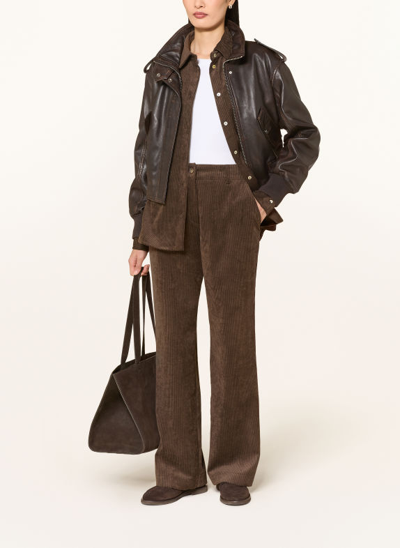 darling harbour Cordhose DARK BROWN