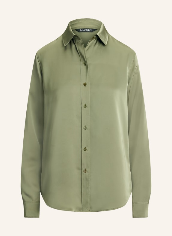 LAUREN RALPH LAUREN Satin blouse OLIVE