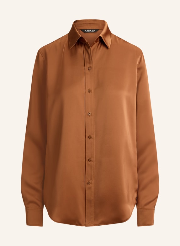 LAUREN RALPH LAUREN Satinbluse DUNKELORANGE