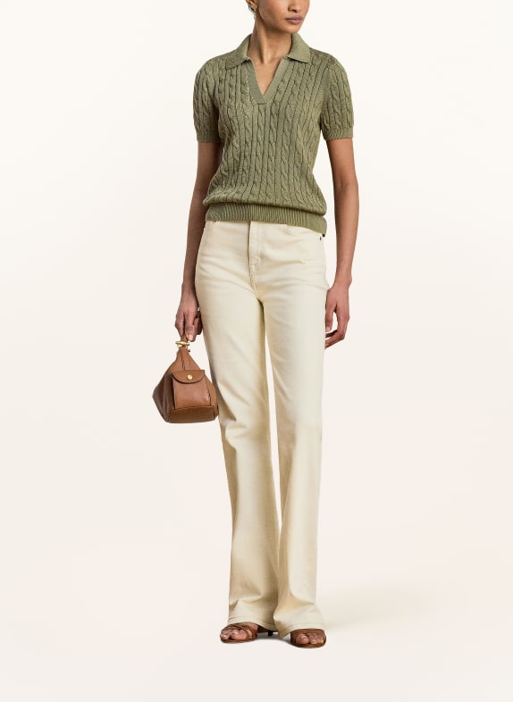 LAUREN RALPH LAUREN Strickshirt OLIV