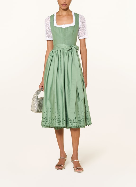 WALDORFF Dirndl-blouse LOLA met kant WIT