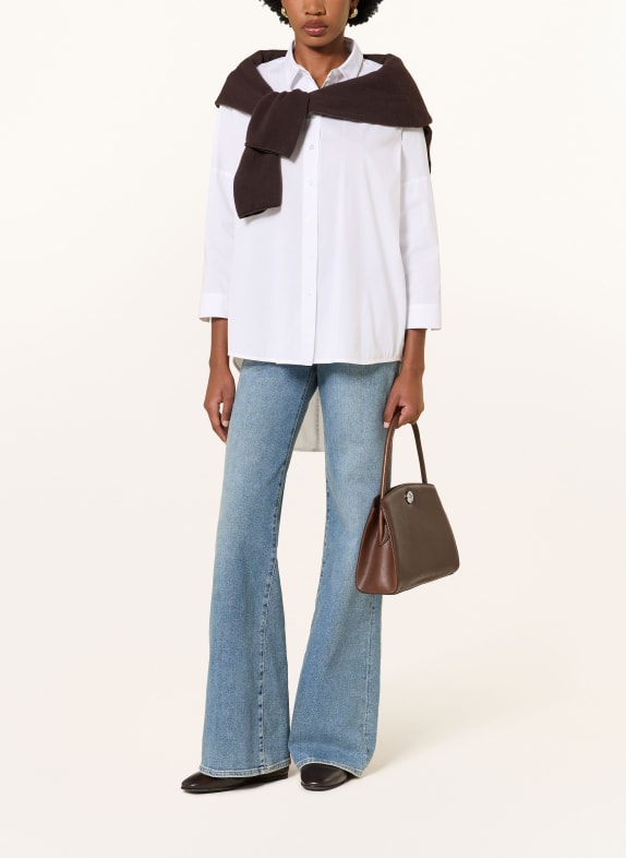 lilienfels Overhemdblouse met 3/4-mouwen WIT