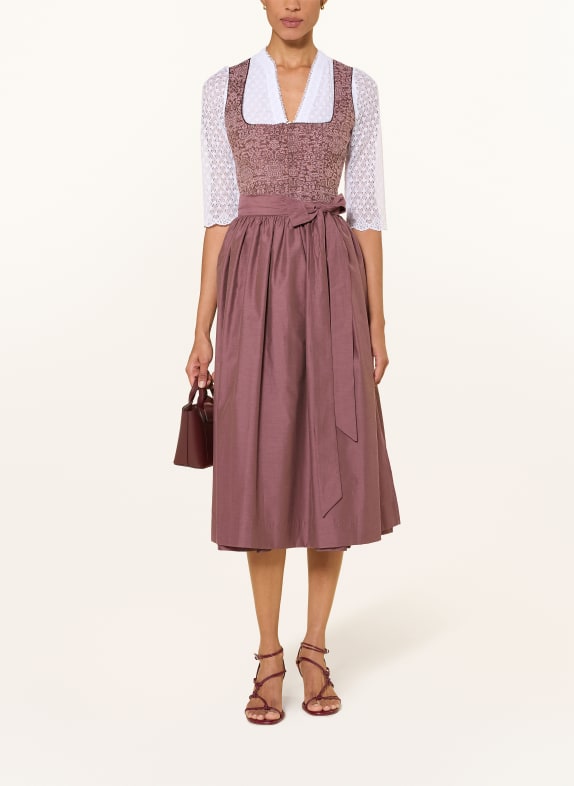 WALDORFF Dirndlblouse SISSI van kant met 3/4-mouwen WIT