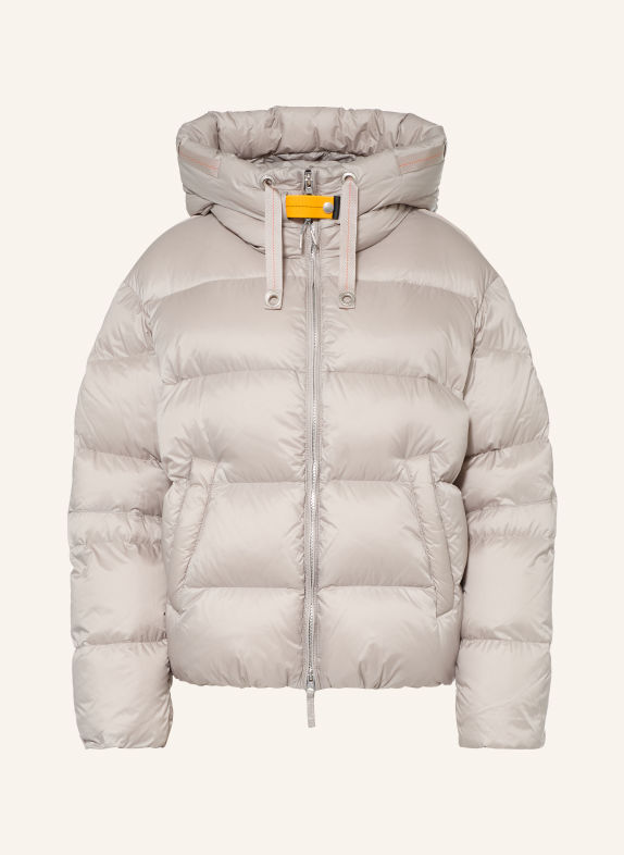 PARAJUMPERS Péřové bundy SVĚTLE ŠEDÁ