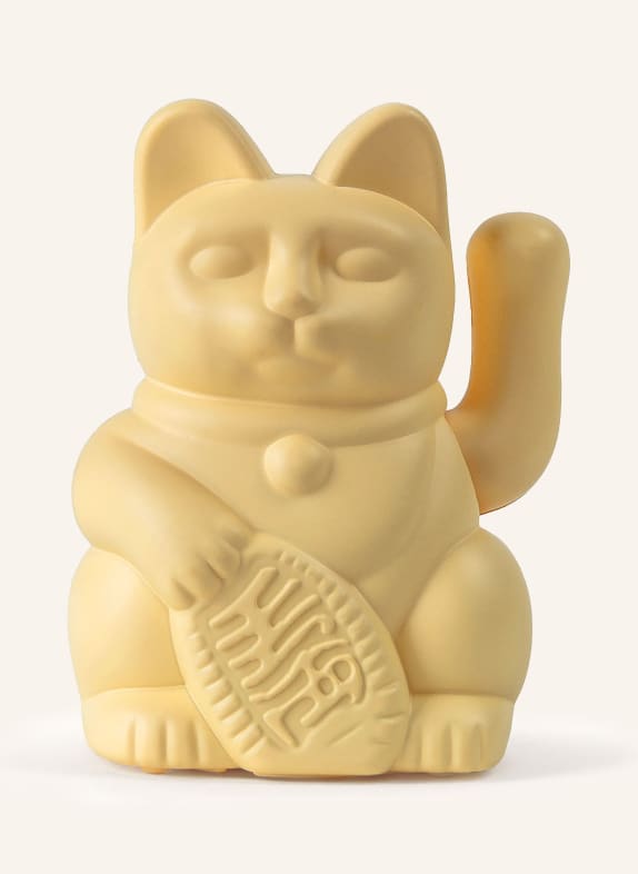 DONKEY Dekofigur LUCKY CAT HELLGELB