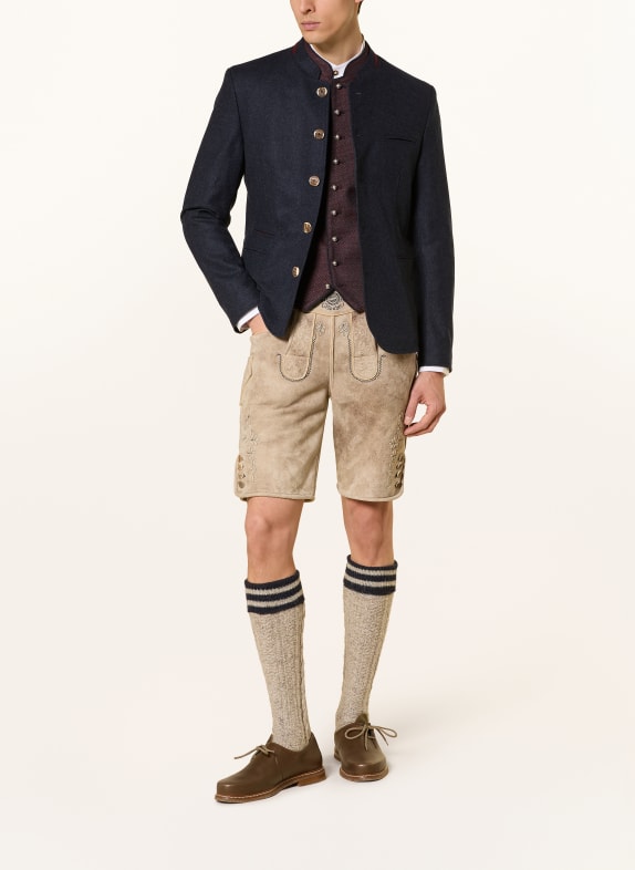 BECKERT Pantaloni tradiționali din piele FCB-CHAMPION BEJ