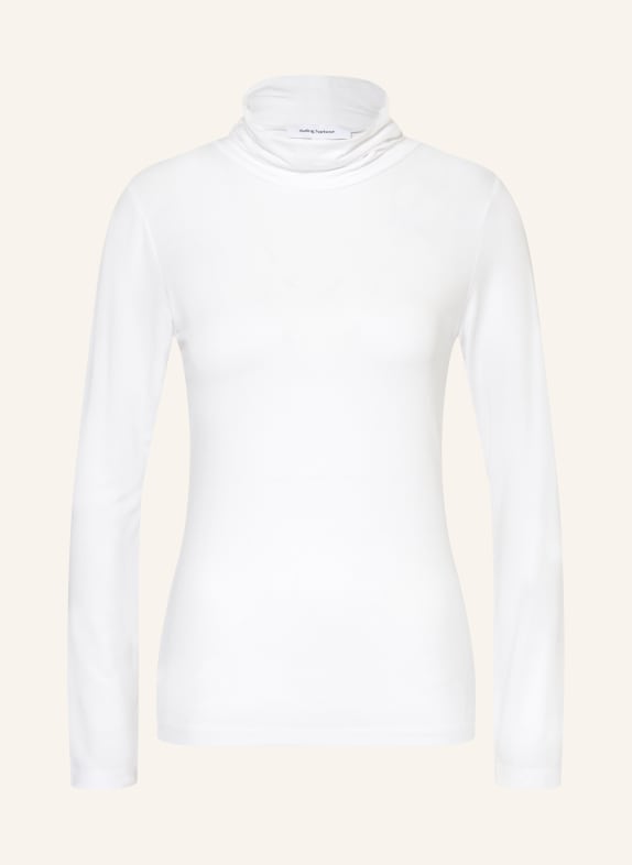 darling harbour Turtleneck shirt WHITE