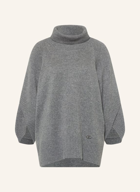 SEM PER LEI Rollkragenpullover aus Cashmere GRAU