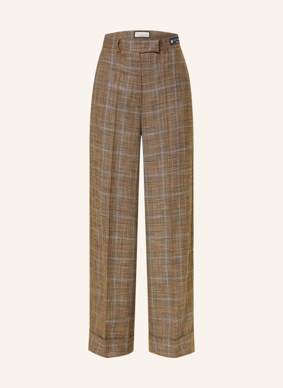 SEM PER LEI Marlenehose COGNAC / DUNKELBRAUN / HELLLILA