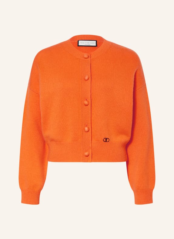 SEM PER LEI Cashmere cardigan ORANGE