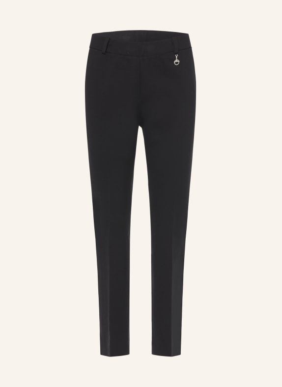 SEM PER LEI Pantaloni bootcut din jersey NEGRU