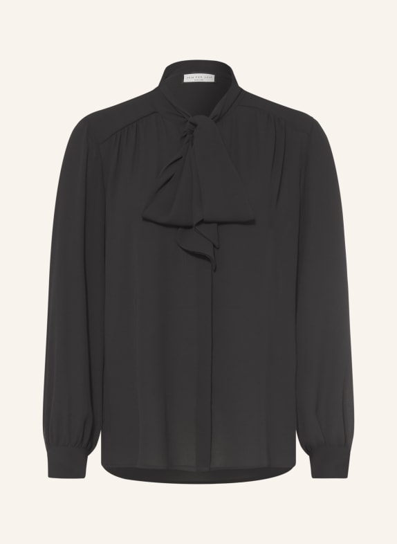 SEM PER LEI Schluppenbluse SCHWARZ