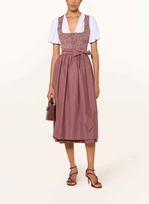 WALDORFF Dirndl NICA en lin ROSÉ / VIEUX ROSE