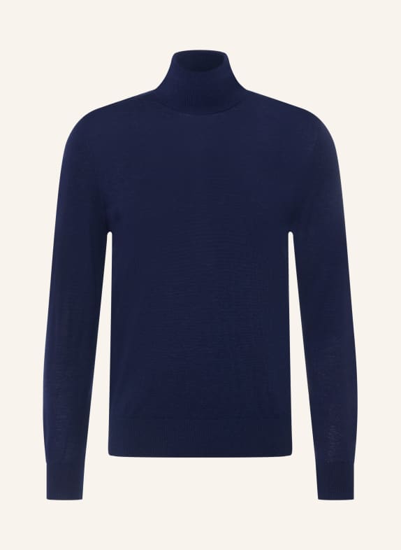 CHAS Merino wool turtleneck sweater DARK BLUE