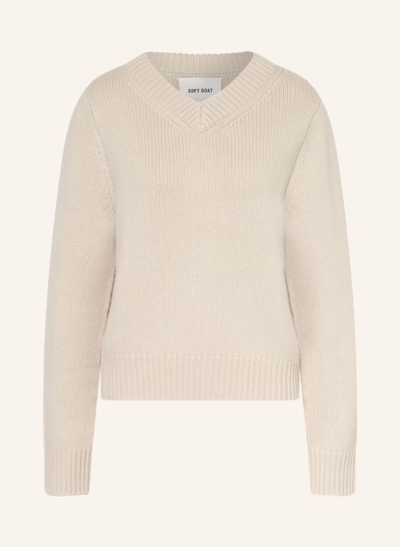 SOFT GOAT Cashmere-Pullover CREME