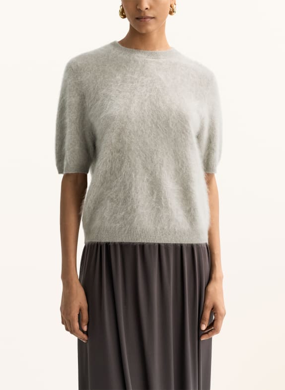 SOFT GOAT Gebreid shirt van kasjmier GRIJS
