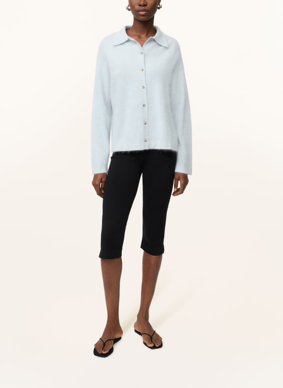 SOFT GOAT Cashemere vest LICHTBLAUW