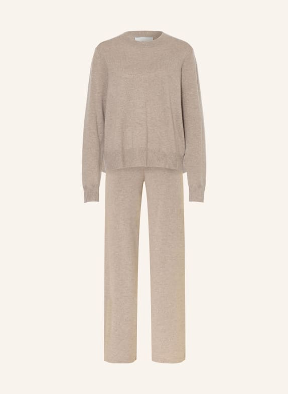 SOFT GOAT Set: Cashmere-Pullover und Cashmere-Hose GRAU