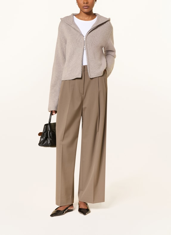 SOFT GOAT Gebreid vest van kasjmier TAUPE