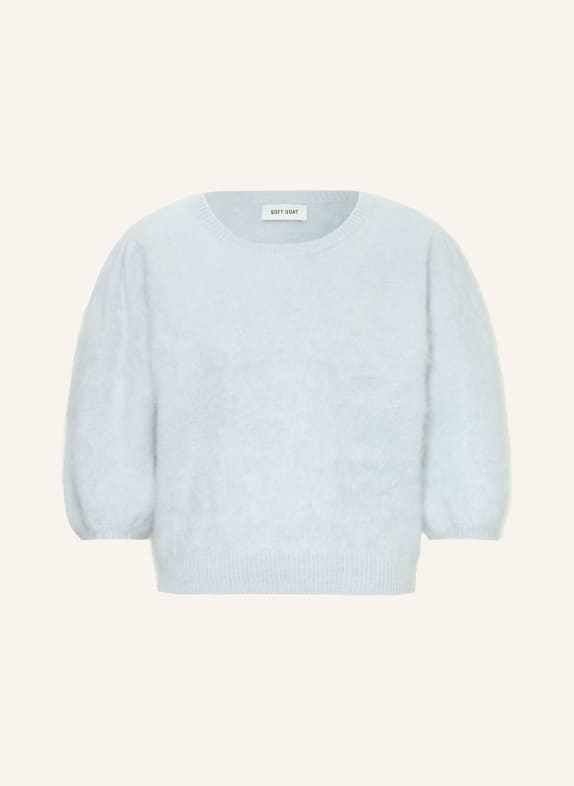 SOFT GOAT Strickshirt aus Cashmere HELLBLAU