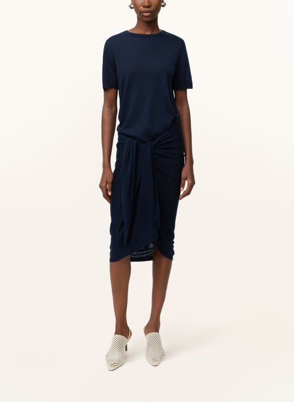 SOFT GOAT Gebreid shirt DONKERBLAUW
