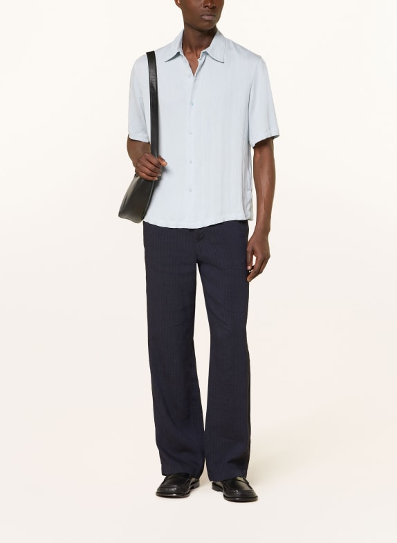 SANDRO Kurzarm-Hemd Regular Fit HELLBLAU