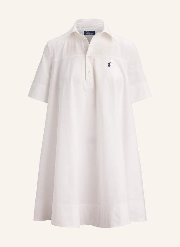 POLO RALPH LAUREN Šaty s límečkem BÍLÁ