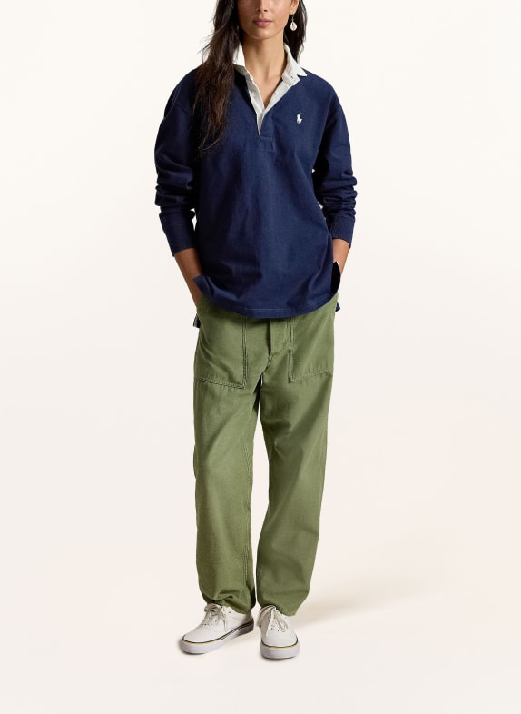 POLO RALPH LAUREN Rugbyshirt DUNKELBLAU / WEISS