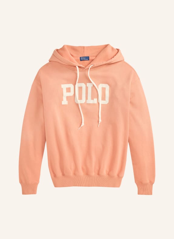 POLO RALPH LAUREN Mikina s kapucí LOSOSOVÁ / BÍLÁ