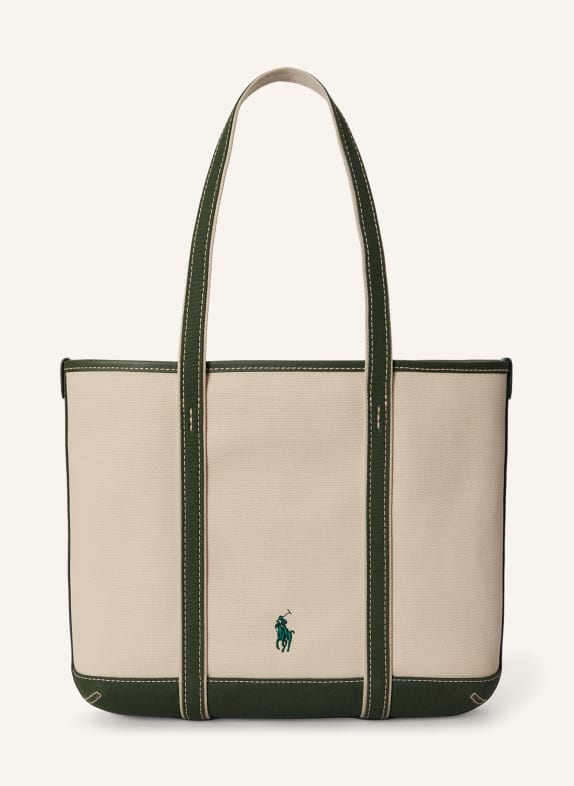 POLO RALPH LAUREN Sac cabas CRÈME / GROEN