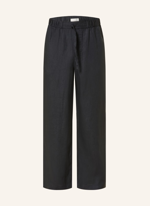 ARKET Leinenhose Regular Fit DUNKELBLAU