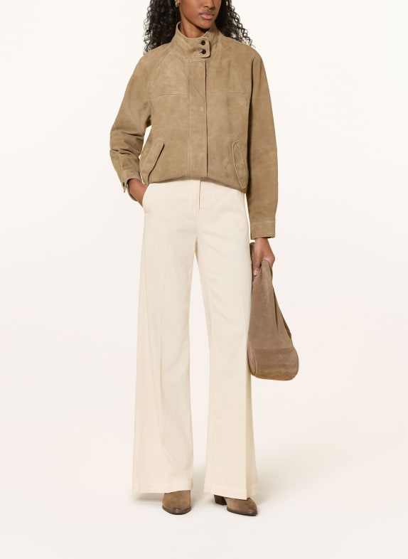 RICANO Veste en cuir ADRIANA BEIGE