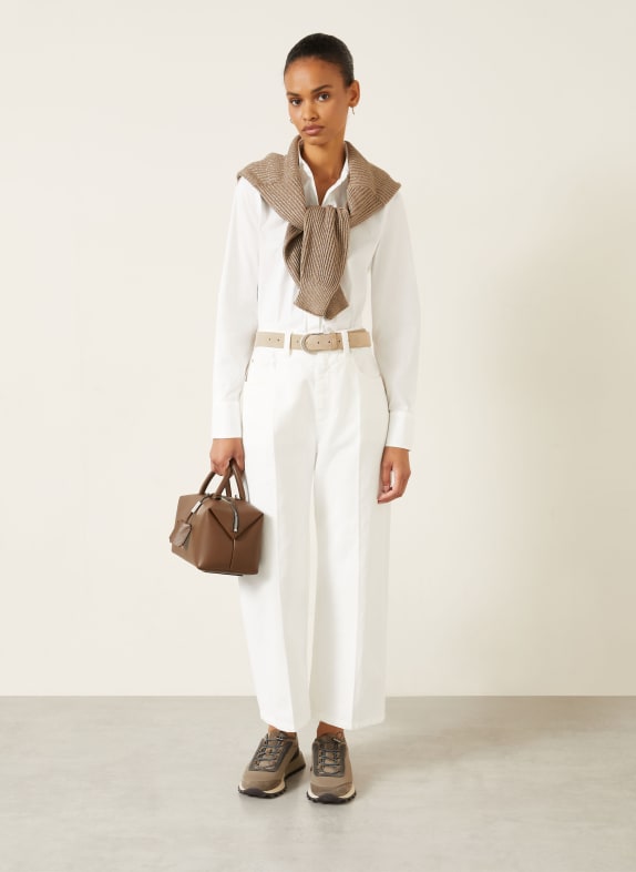 BRUNELLO CUCINELLI Overhemdblouse met sierstenen WIT