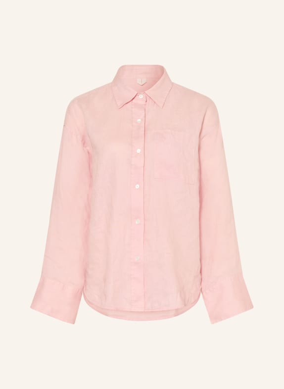 ARKET Robe chemise ILSE en lin ROSE CLAIR