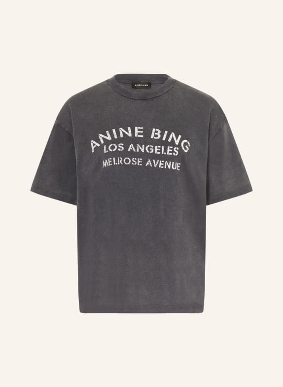 ANINE BING T-shirt CADE SORT / LYSEGRÅ