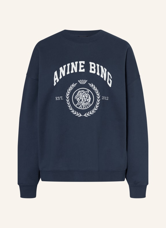 ANINE BING MILES Sweatshirt DARK BLUE / WHITE