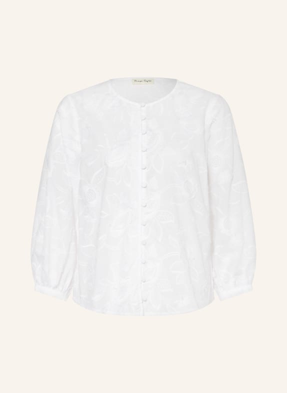 Phase Eight DAISY Blouse with 3/4-length sleeves WHITE