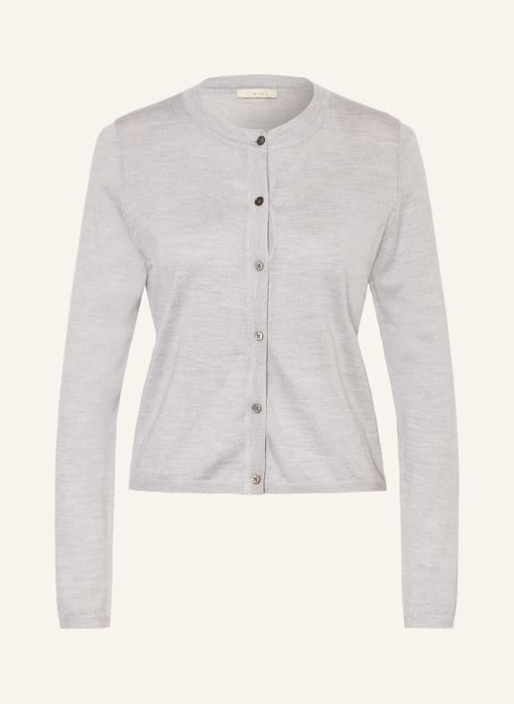 lilienfels Cardigan with merino wool LIGHT GRAY