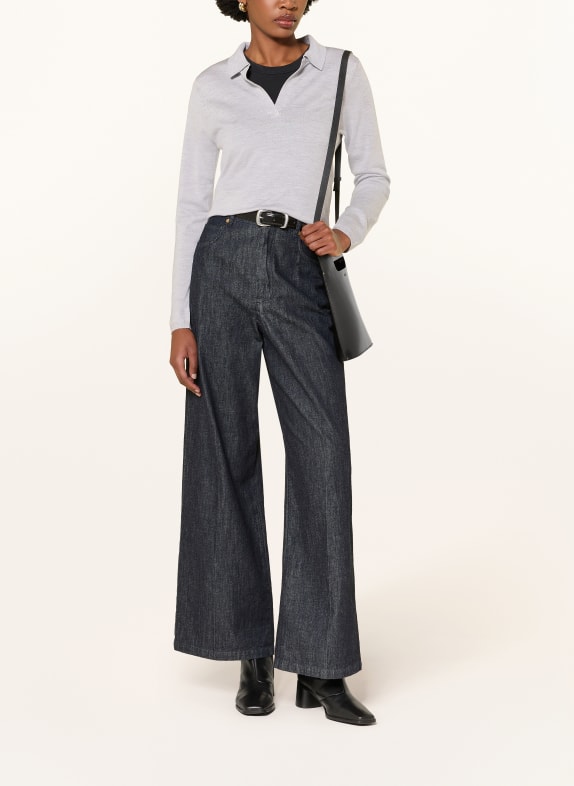 lilienfels Pull en laine mérinos GRIS CLAIR